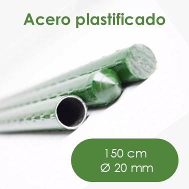 Acero plastificado 1,5 m Ø20 mm