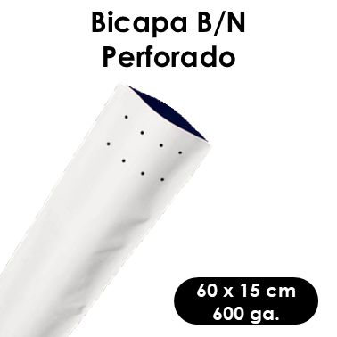 Funda B/N 60 x 15 cm 600 galgas perforado